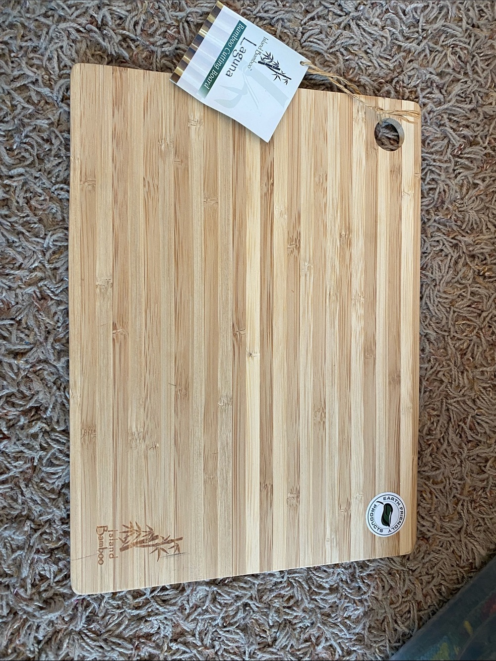 Island bamboo cutting board small